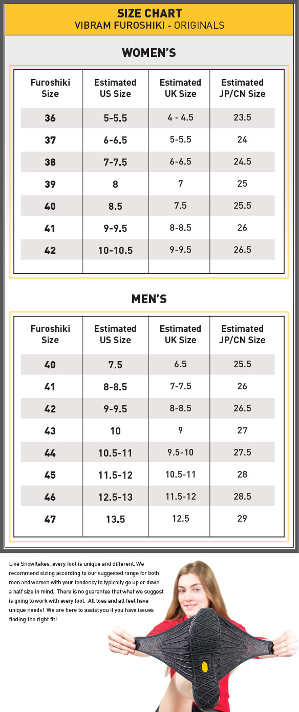 Kodiak Size Chart
